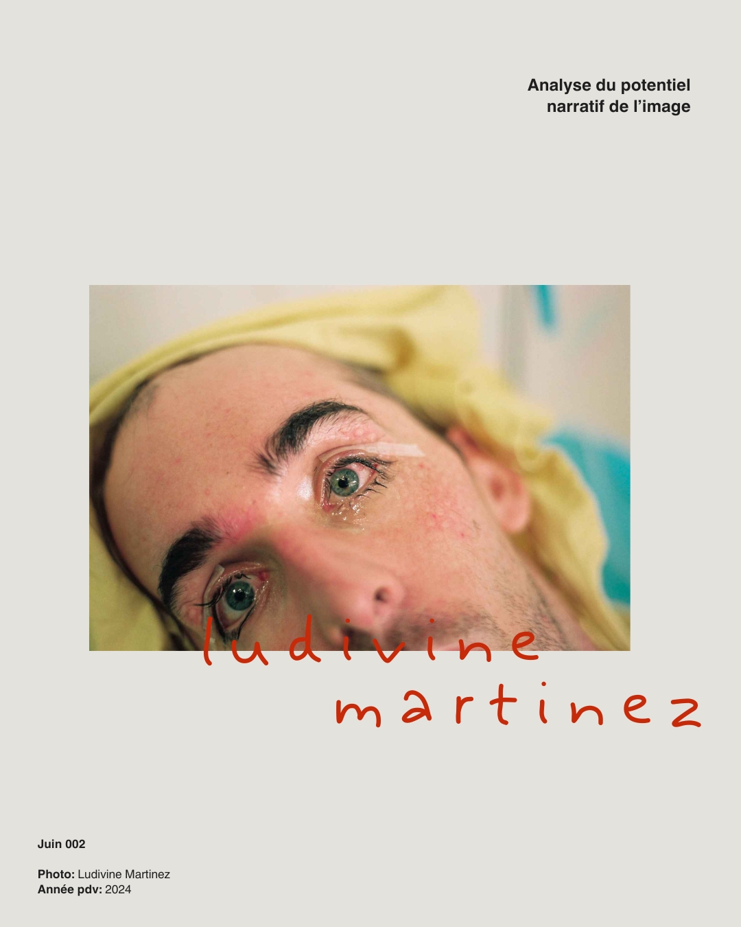 Visuel Ludivine Martinez Analyse du potentiel narratif de l’image, Juin 002 : photographie de Ludivine Martinez