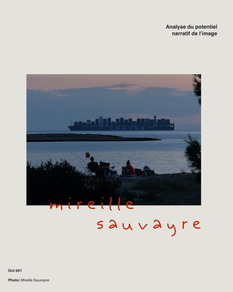 Analyse du potentiel narratif de l’image, Octobre 001 : photographie de Mireille Sauvayre