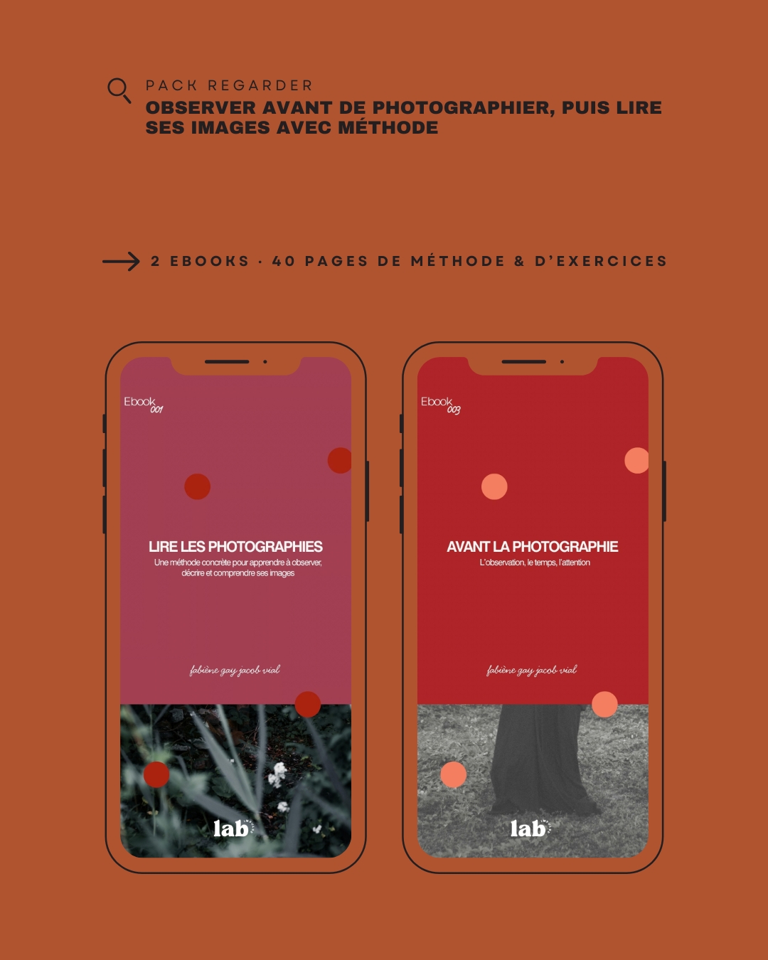 Pack Regarder : ebook lecture d’image, couvertures de Avant la photographie et Lire les photographies